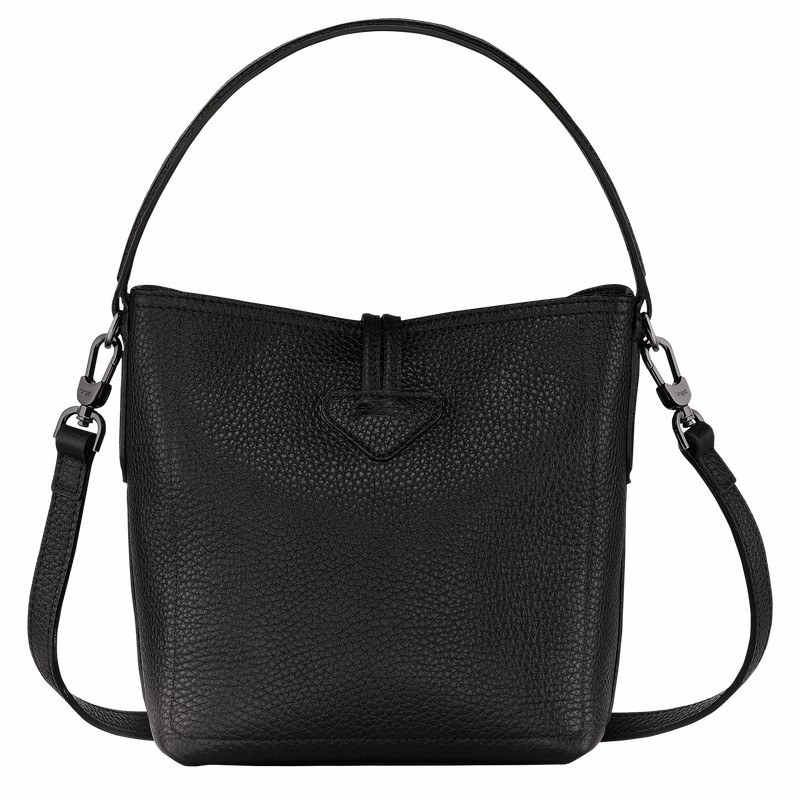 Longchamp Le Roseau Essential XS Bucket bag - Leather Black USA | 10159968001