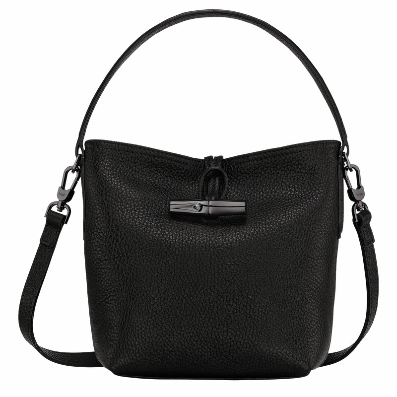 Longchamp Le Roseau Essential XS Bucket bag - Leather Black USA | 10159968001