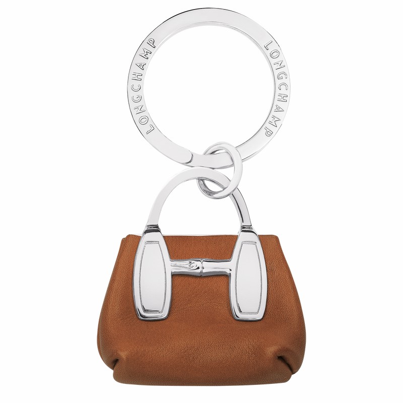 Longchamp Le Roseau Key rings - Leather Brown USA | 36074HQS504