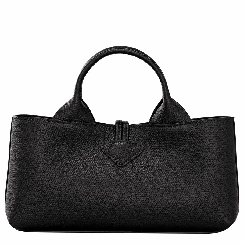 Longchamp Le Roseau S Handbag - Leather Bag Black | 10280HFP001