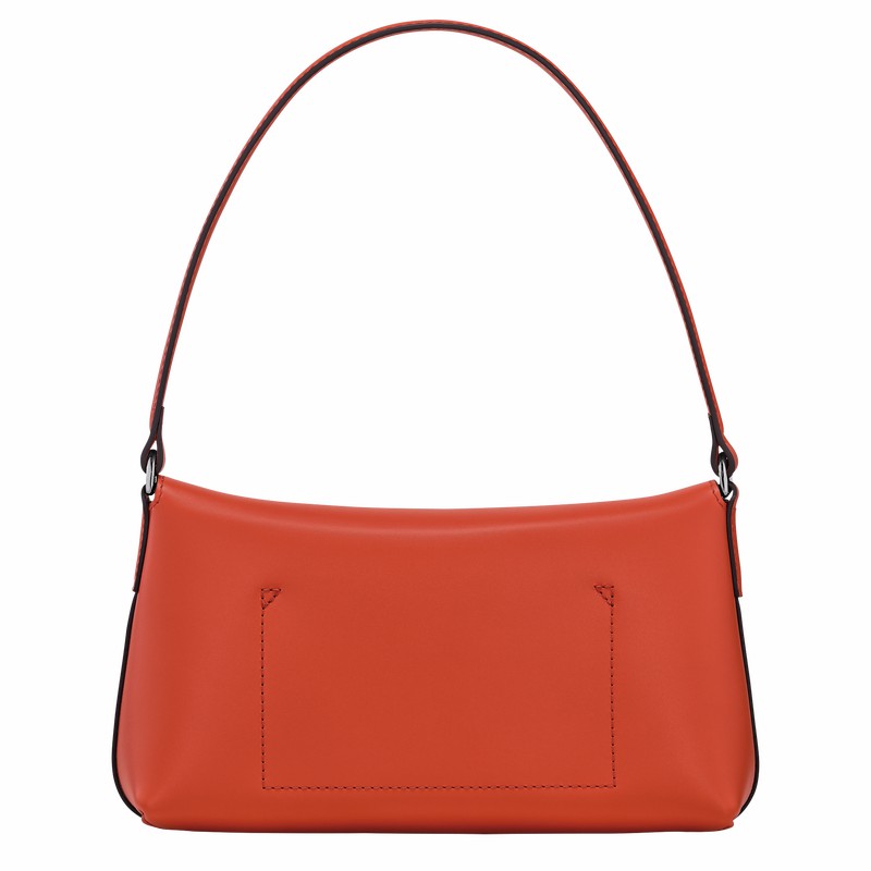 Longchamp Le Roseau S Hobo bag - Leather Orange USA | 10230HCL685