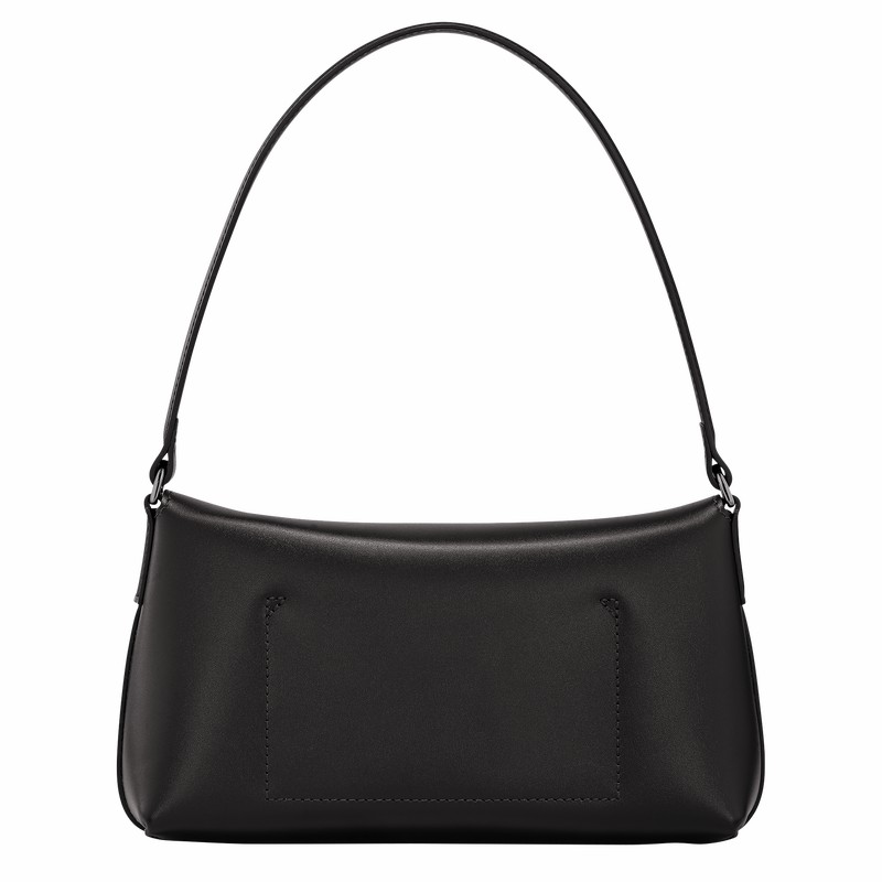 Longchamp Le Roseau S Hobo bag - Leather Black USA | 10230HCL001