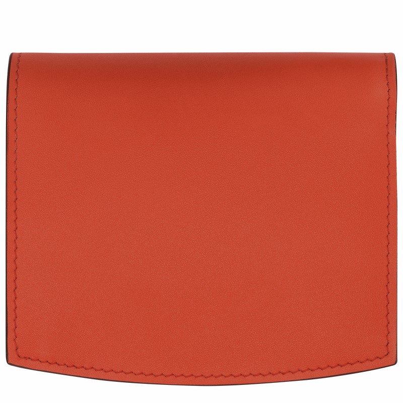 Longchamp Le Roseau Wallet - Leather Orange USA | 30011HCL685