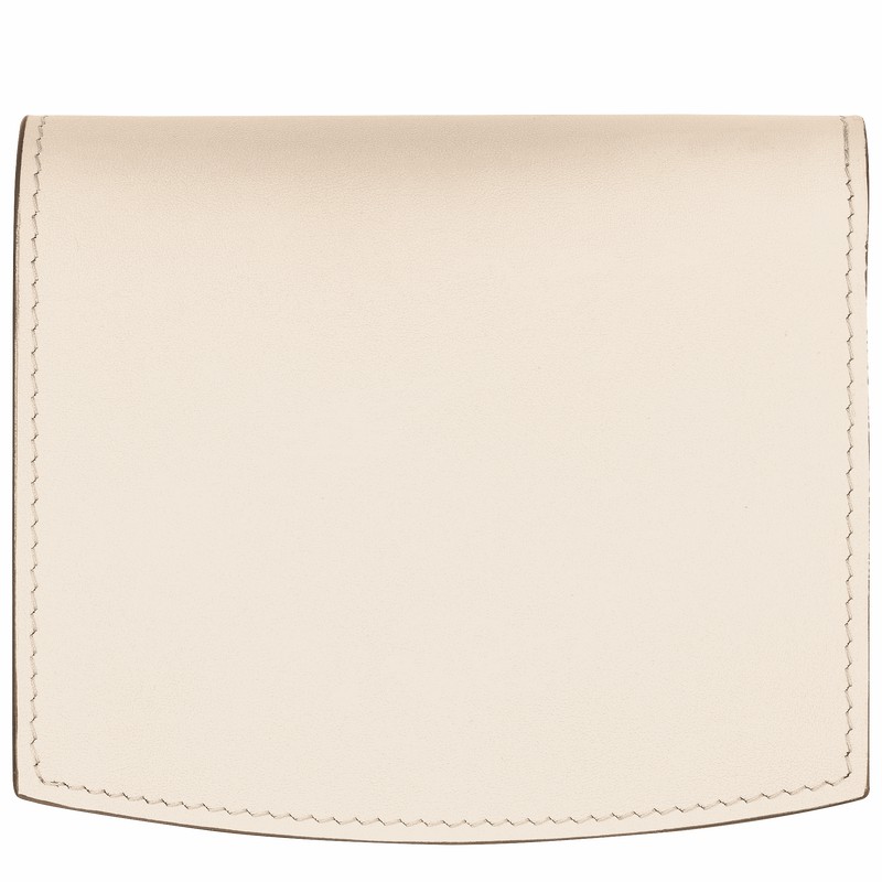 Longchamp Le Roseau Wallet - Leather White USA | 30011HCL037