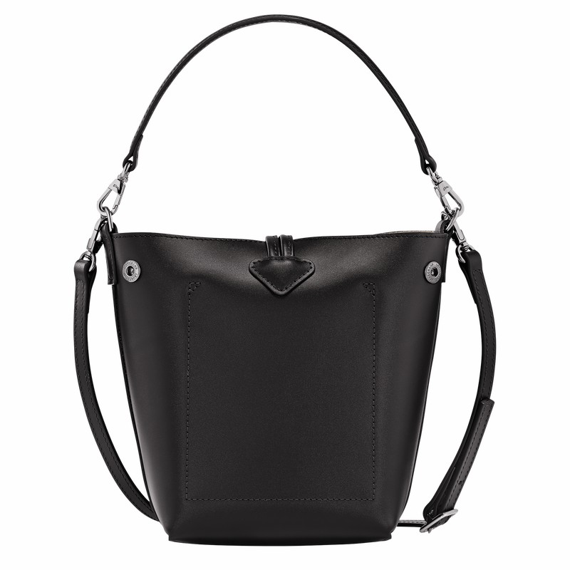 Longchamp Le Roseau XS Bucket bag - Leather Black USA | 10229HCL001