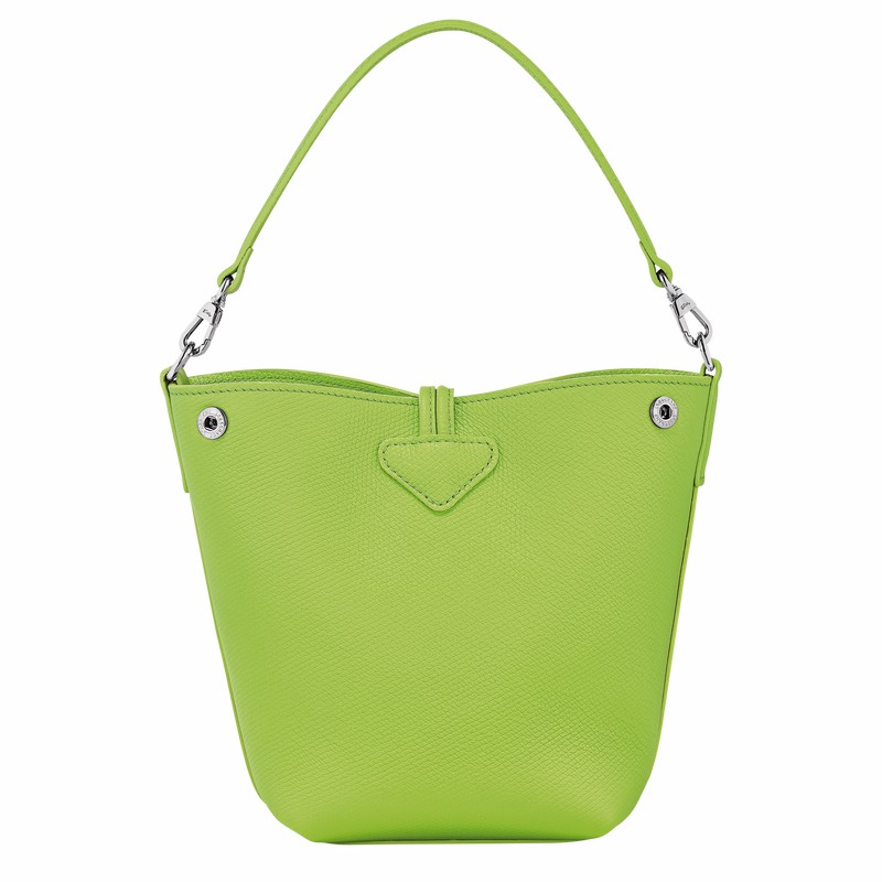 Longchamp Le Roseau XS Bucket bag - Leather Green Light USA | 10279HFP355