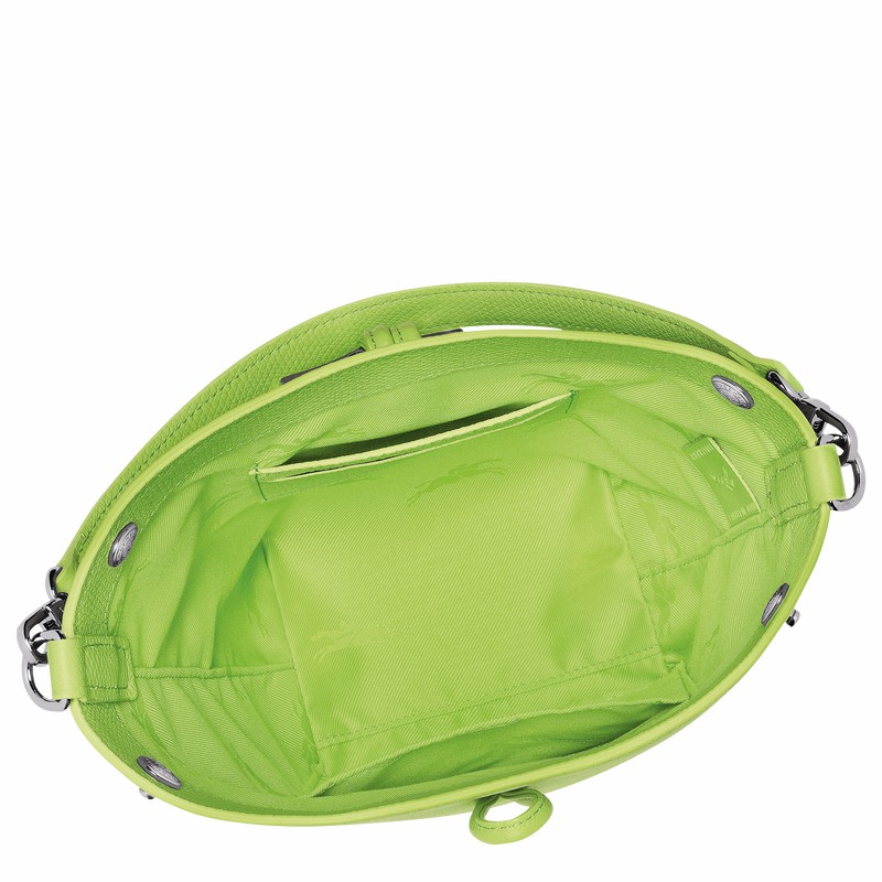 Longchamp Le Roseau XS Bucket bag - Leather Green Light USA | 10279HFP355