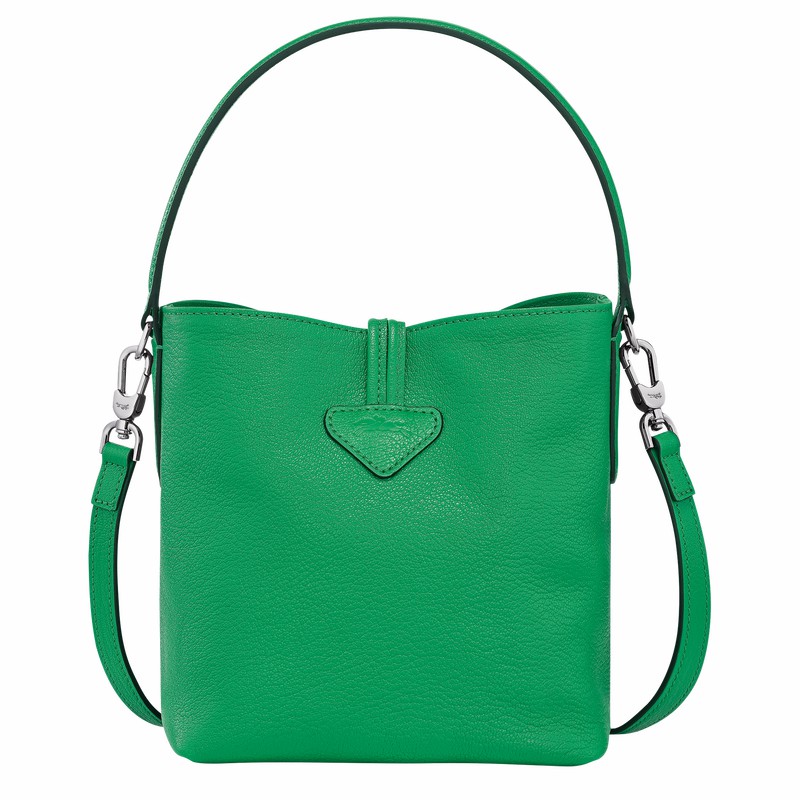 Longchamp Le Roseau XS Bucket bag - Leather Green USA | 10159HEC129