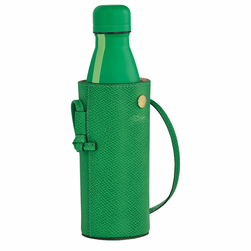 Longchamp ÉPURE Bottle holder - Leather Green USA | 34186HYZ129-