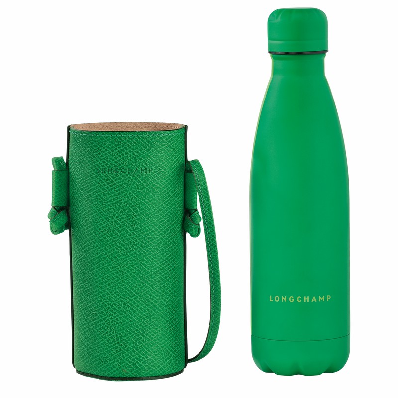 Longchamp ÉPURE Bottle holder - Leather Green USA | 34186HYZ129-