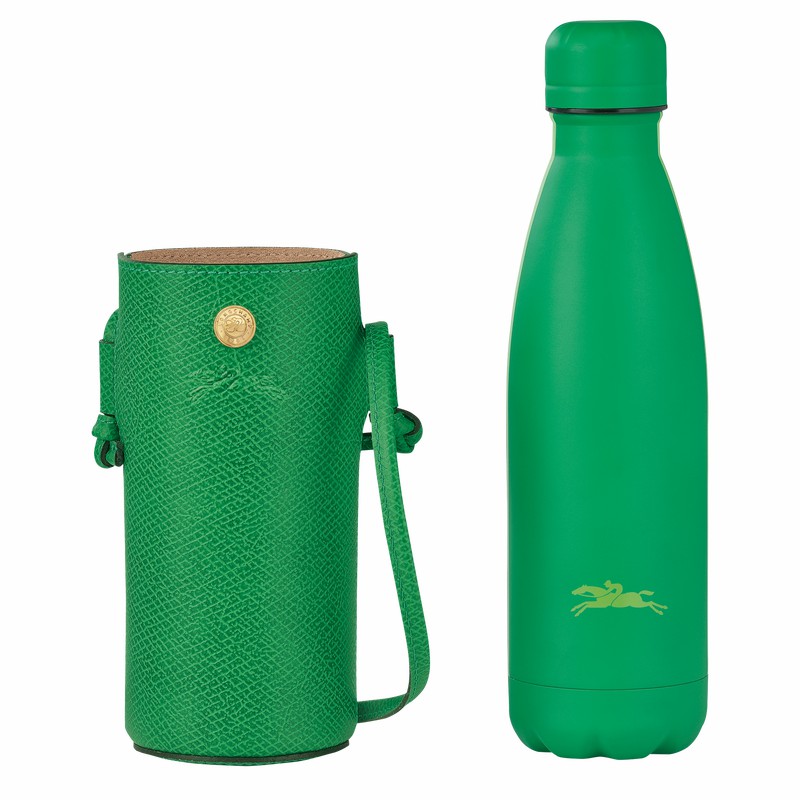 Longchamp ÉPURE Bottle holder - Leather Green USA | 34186HYZ129-