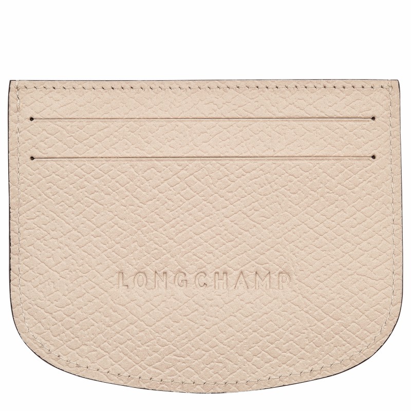 Longchamp ÉPURE Card holder - Leather White USA | 30031HYZ555-