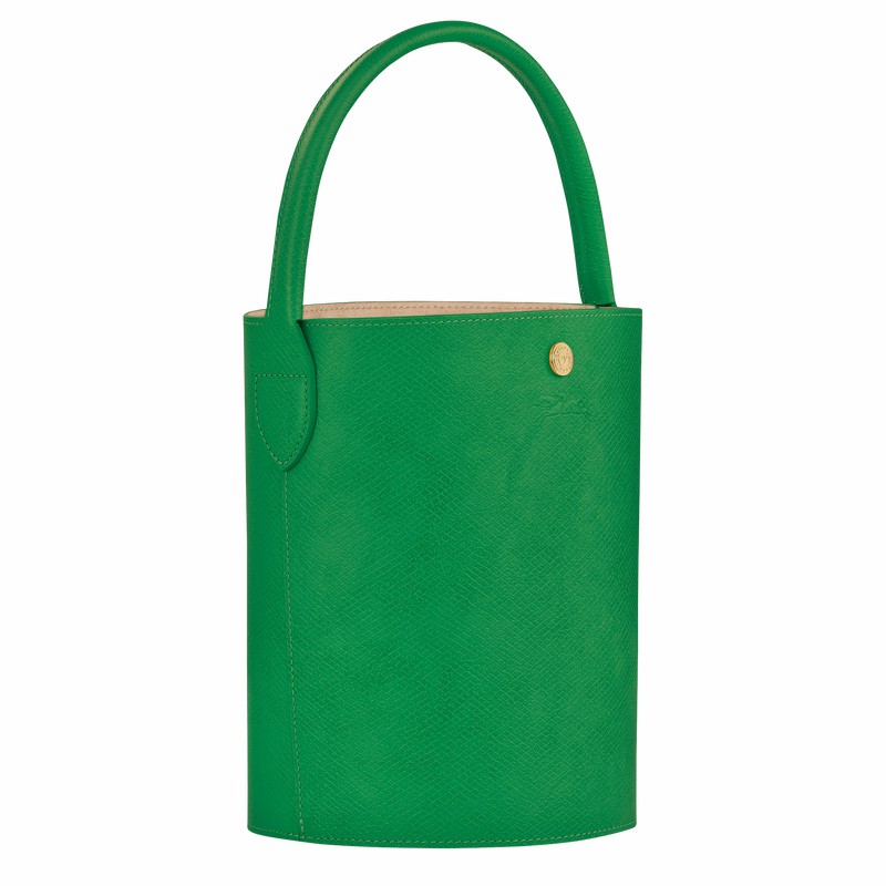 Longchamp ÉPURE S Bucket bag - Leather Green USA | 10161HYZ129