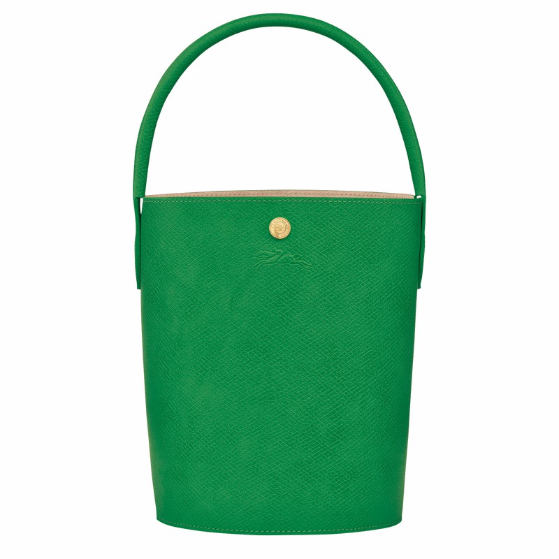 Longchamp ÉPURE S Bucket bag - Leather Green USA | 10161HYZ129