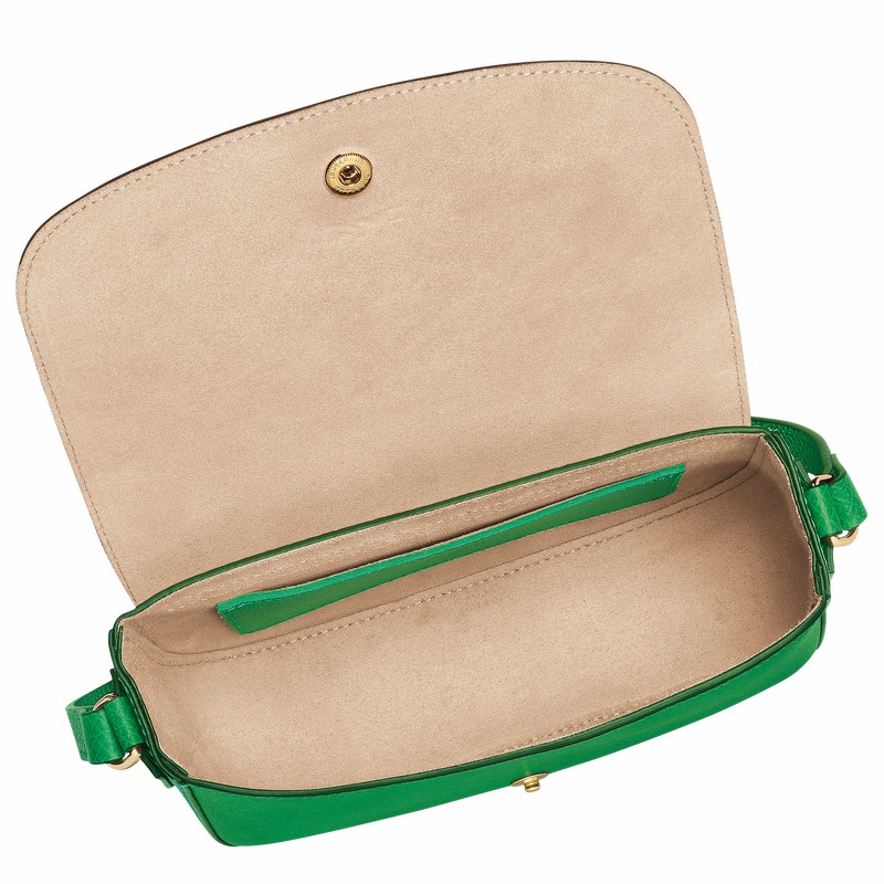 Longchamp ÉPURE S Crossbody bag - Leather Green USA | 10253HYZ129