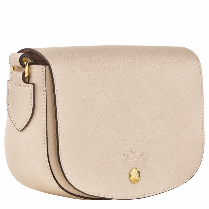 Longchamp ÉPURE S Crossbody bag - Leather White USA | 10253HYZ555