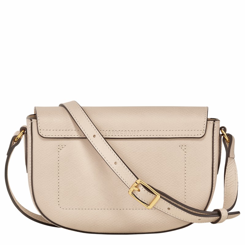 Longchamp ÉPURE S Crossbody bag - Leather White USA | 10253HYZ555