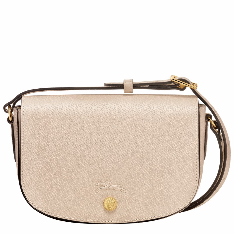 Longchamp ÉPURE S Crossbody bag - Leather White USA | 10253HYZ555