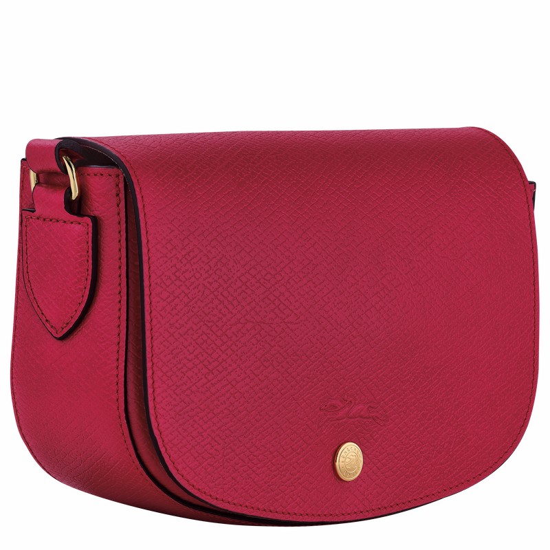 Longchamp ÉPURE S Crossbody bag - Leather Fuchsia USA | 10253HYZJ13