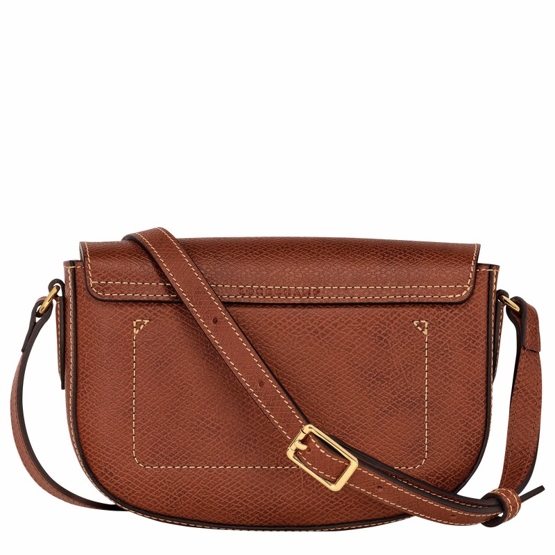 Longchamp ÉPURE S Crossbody bag - Leather Brown USA | 10253HYZ035