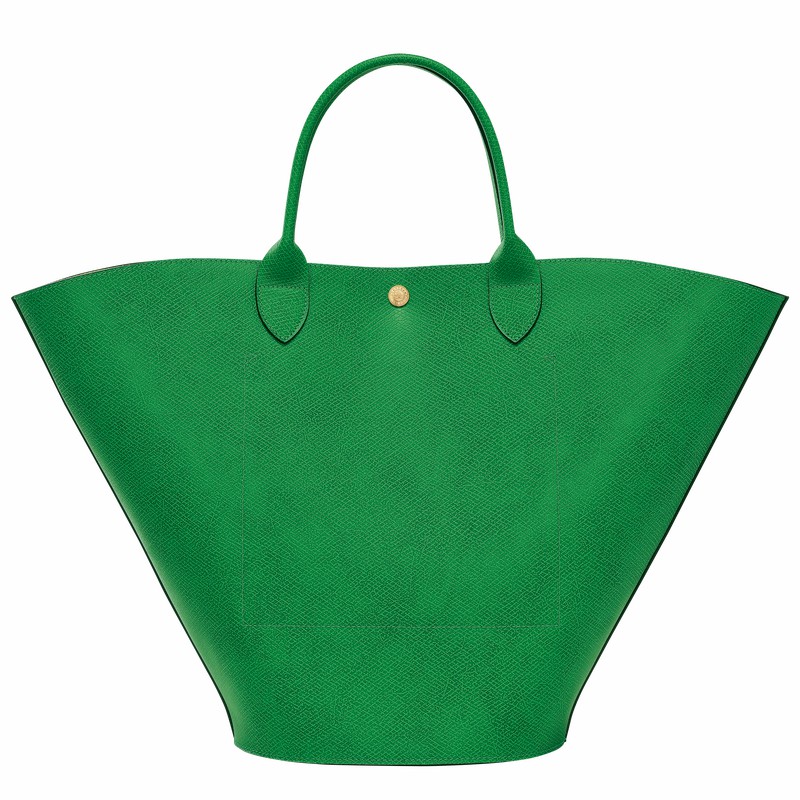 Longchamp ÉPURE XL Tote bag - Leather Green USA | 10260HYZ129