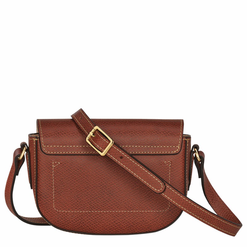 Longchamp ÉPURE XS Crossbody bag - Leather Brown USA | 10165HYZ035