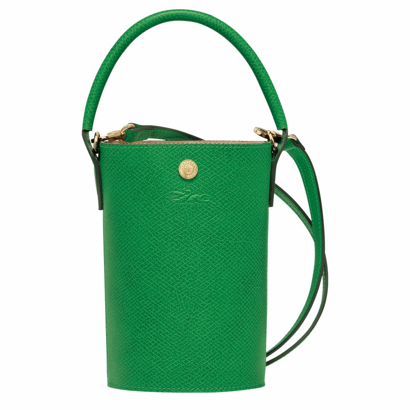 Longchamp ÉPURE XS Crossbody bag - Leather Green USA | 10213HYZ129