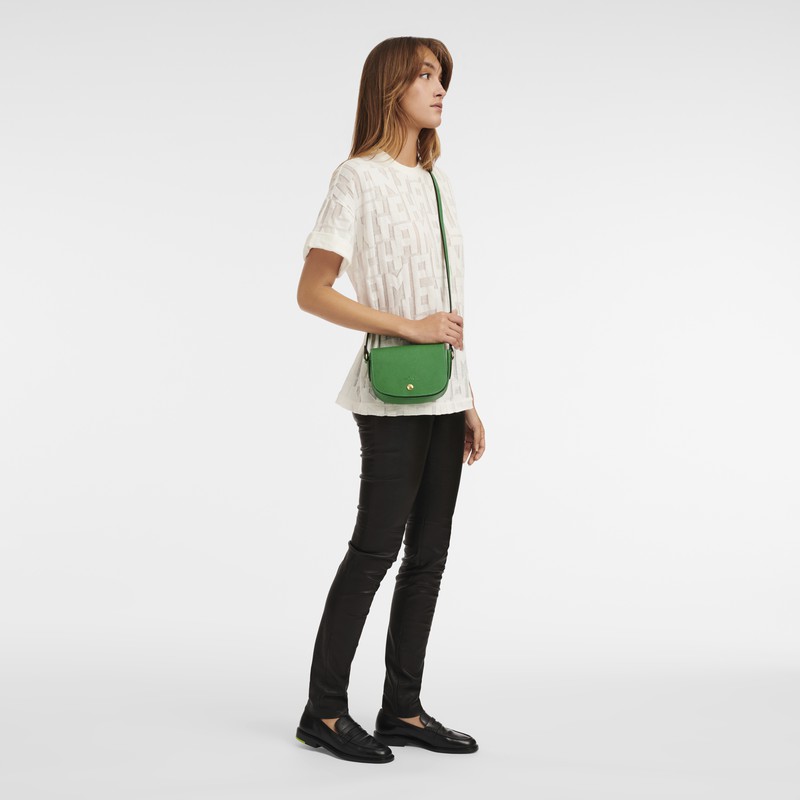 Longchamp ÉPURE XS Crossbody bag - Leather Green USA | 10165HYZ129