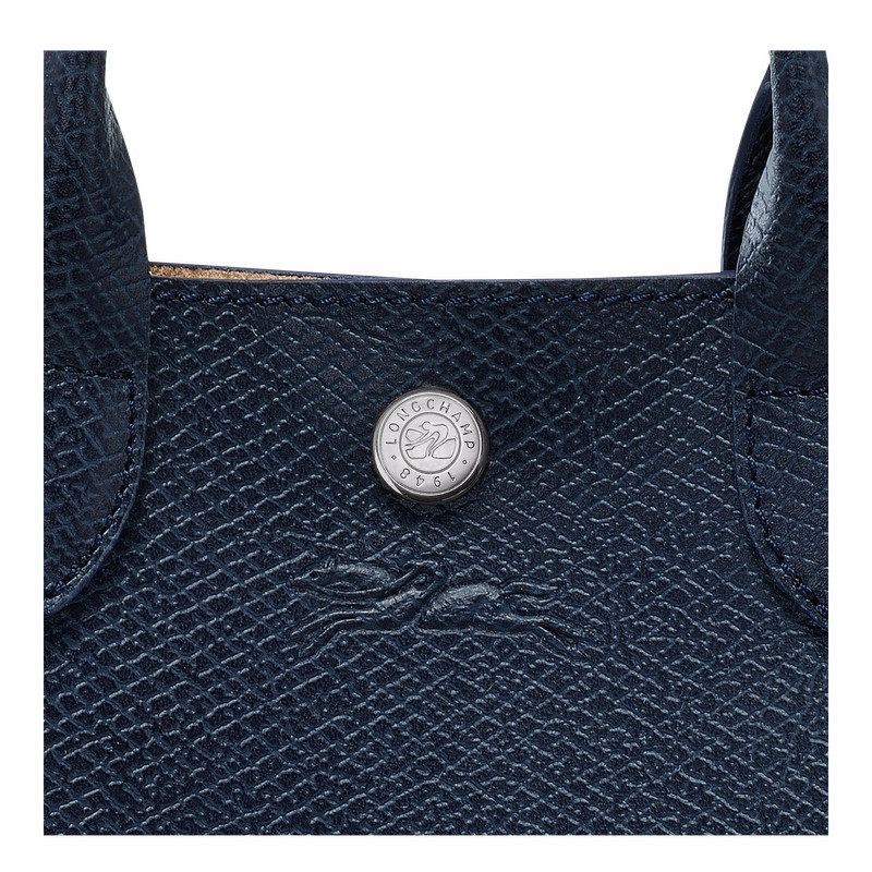 Longchamp ÉPURE XS Tote bag - Leather Navy USA | 10269HFH006