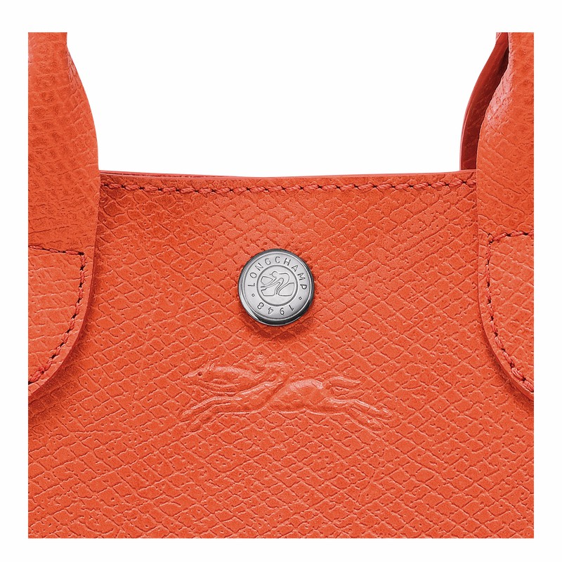 Longchamp ÉPURE XS Tote bag - Leather Orange USA | 10269HFH317