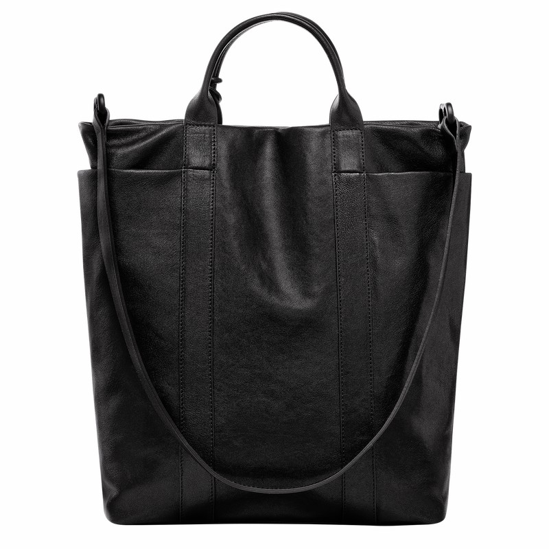 Longchamp Parisis M Tote bag - Leather Black USA | 10265HFC001