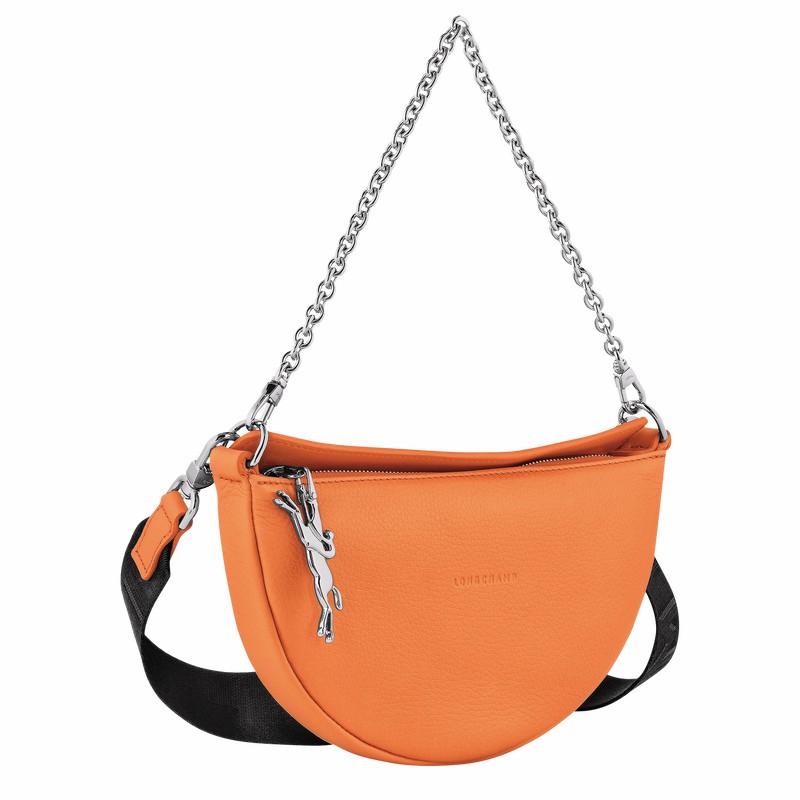 Longchamp Smile S Crossbody bag - Leather Orange USA | 10224HDS217