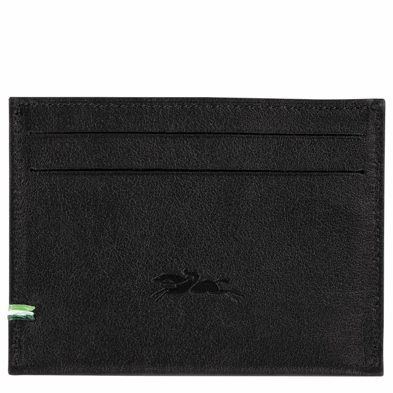 Longchamp sur Seine Card holder - Leather Black USA | L3218HCX001