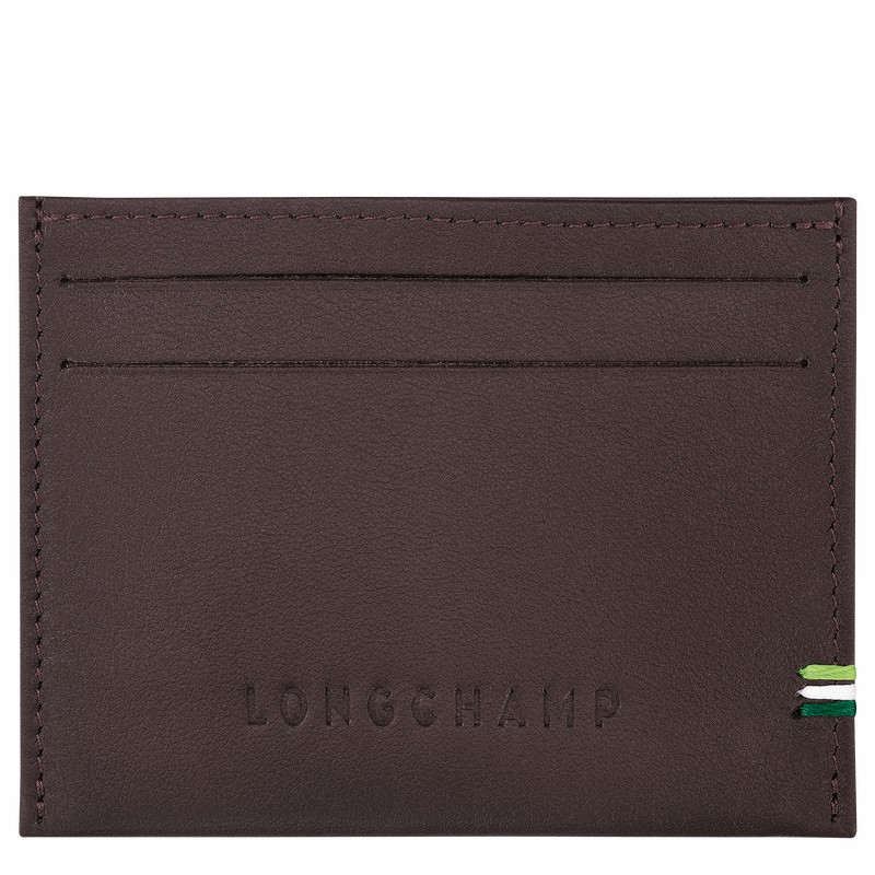 Longchamp sur Seine Card holder - Leather Beige USA | L3218HCX002