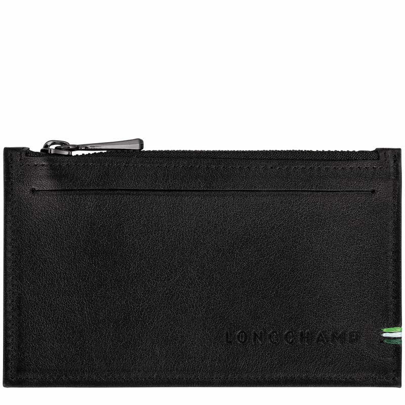 Longchamp sur Seine Coin purse - Leather Black USA | L3613HCX001