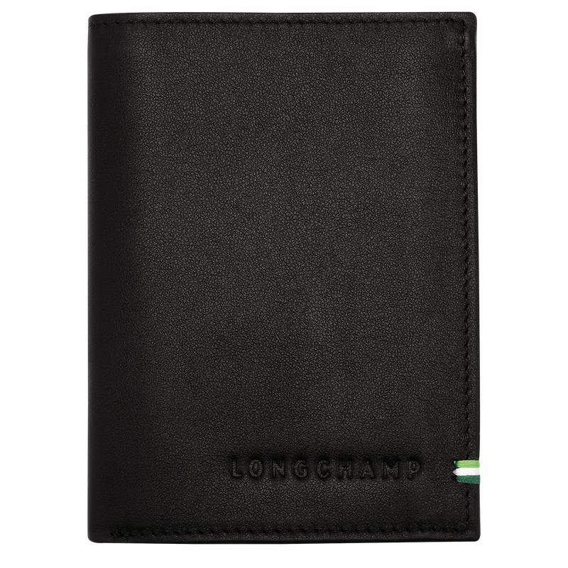 Longchamp sur Seine Wallet - Leather Black USA | L3528HCX001